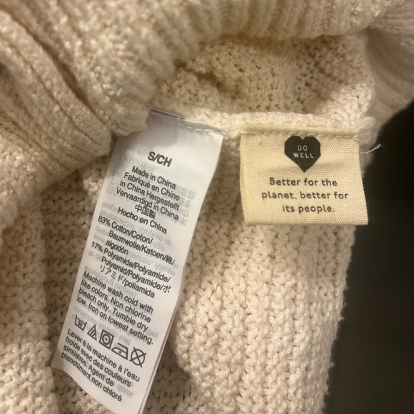 Madewell cotton cropped cardigan sweater, size small - Picture 4 of 4